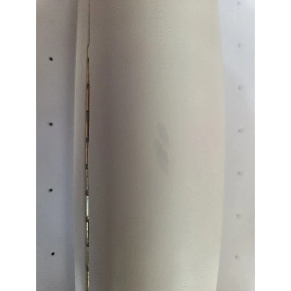Eyeglasses Case Anne Klein Clamshell White Faux Leather Hard Case‎ Fashion